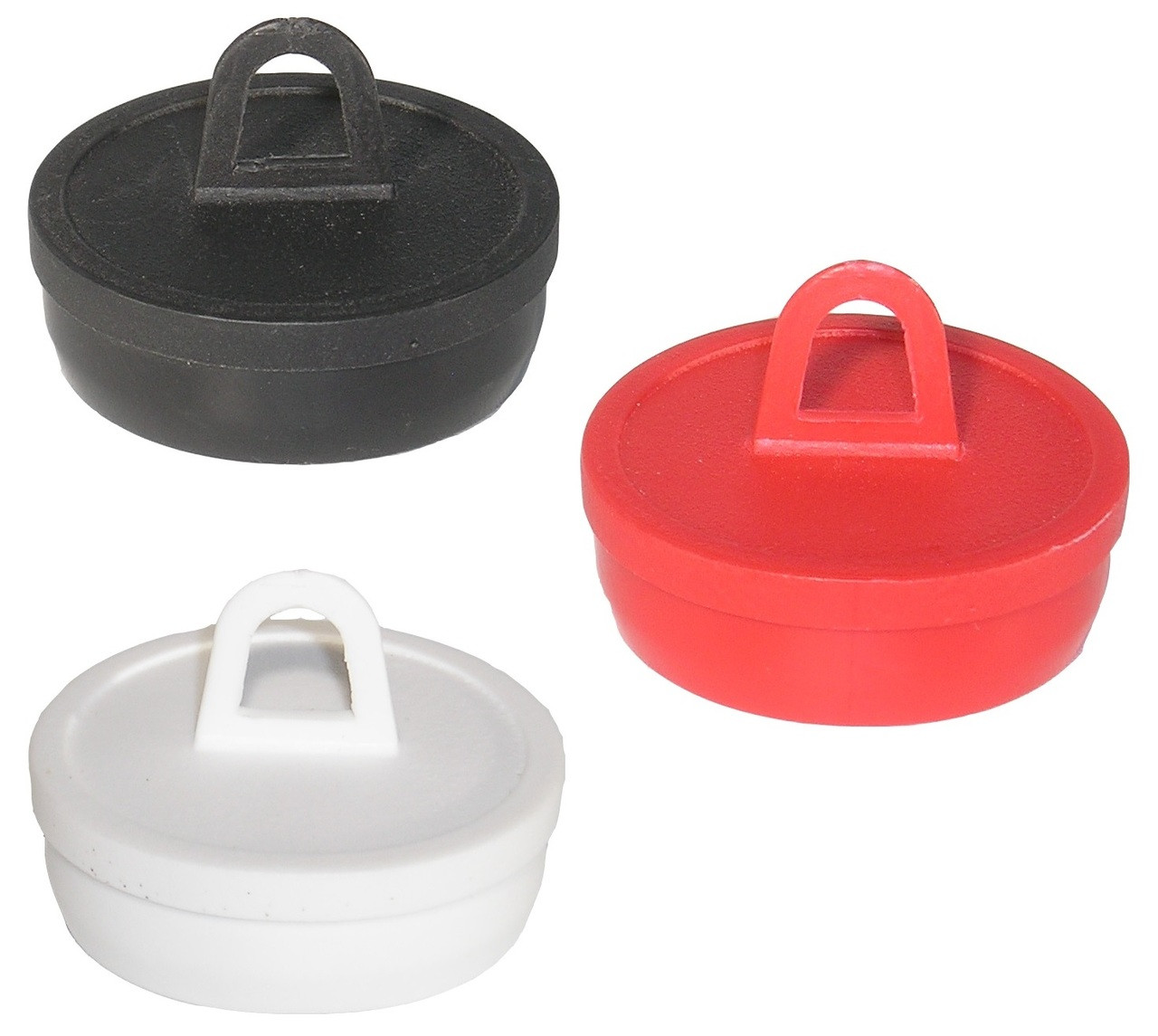 2" Round Hanger Plug - Black, Red or White