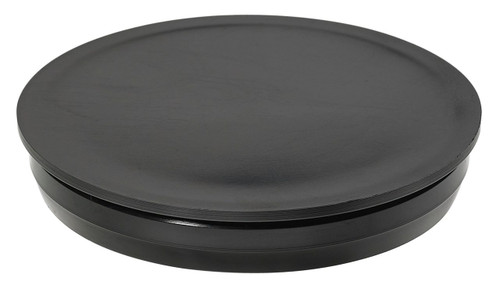 1" Round Poly Plug Black