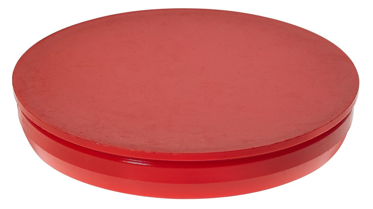 3/4" Round Poly Plug Red
