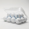 118-2TF - 18-Ball Flat Bottom Style Container Golf Ball Clamshell Opened