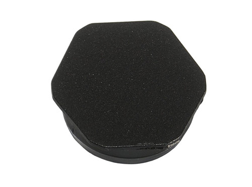 2-1/4" Black Hexagonal Poly Plug