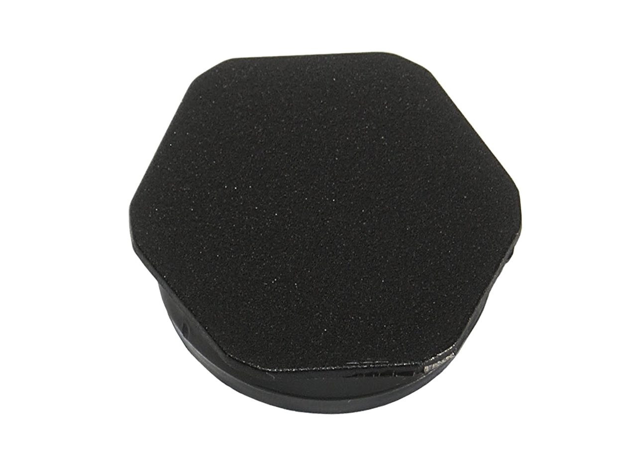 2-1/2" Black Hexagonal Poly Plug