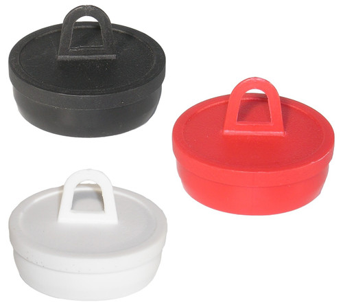 1-1/4" Round Hanger Plug - Black, Red or White