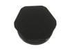 2-1/2" Black Hexagonal Poly Plug